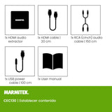 HDMI Audio Extractor CEC - Marmitek CEC130 - Admite control de volumen a través de CEC - Convertidor HDMI - Interfaz de Audio