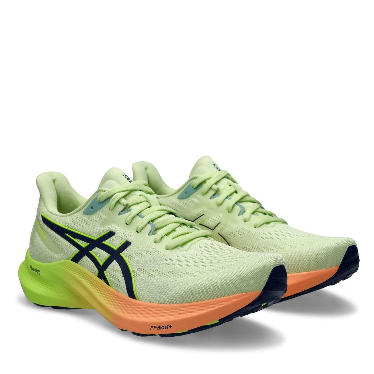 ASICS GT-2000 12, Sneaker Mujer, Cool Matcha/Blue Expanse, 36 EU