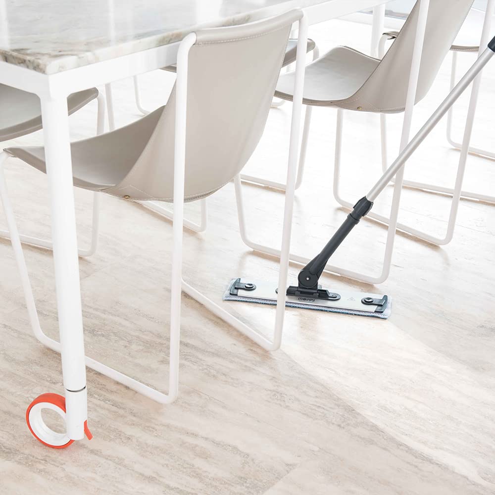 Polti Moppy White, Mopa a Vapor Sin Cable, para Todos los Suelos y Superficies Verticales Lavables, Potencia 1500 W, Capacidad Depósito 0,7 L, Blanco