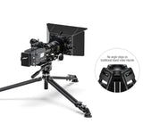 Leofoto - Trípode de vídeo - Trípode de Carbono para cámaras - Capacidad de Carga de 10 kg - Pies Extensibles - Altura mínima de 36,5 cm a una Altura máxima de 169 cm - LVC-253C+BV-15