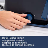 Imetec Evos Ceramic Plancha con Caldera, Presión de hasta 7 bares, Tecnología Flash Steam, Golpe de Vapor de 500 g, Placa Deslizante Infinity Glide Ceramic, 2400 W, Antical, Recarga continua