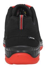 ELTEN Zapatos de seguridad MADDOX Black-Red Low S3, para hombre, deportivos, ligeros, color negro/rojo, puntera de acero