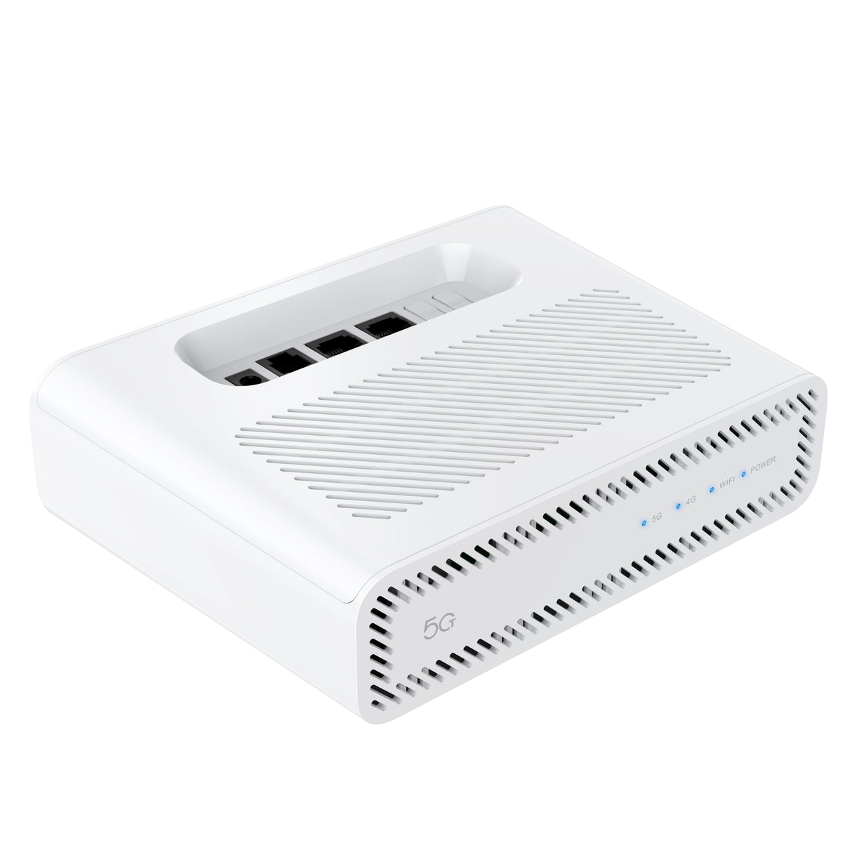 TCL LinkHub CPE Router Rápido 5G HH512V, Doble Banda, Soporte Tarjeta SIM, WiFi 6E, Hotspot hasta 32 Usuarios, Blanco