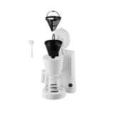 Alessi Plissé MDL14 W - Máquina para Café Filtrado de Diseño, Función Automática de Arranqueen, en Resina Termoplástica, Enchufe Europeo, 1100 W, 150 cl, Blanco