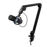 Trust Gaming 24354 GXT 255+ Onyx Micrófono Profesional con Brazo, Patrón Cardioide, con Filtro Pop, USB, LED, para Grabación, Podcasting, Streaming, Radiodifusión, Negro