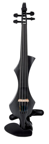 Violín eléctrico GEWA, violín electrónico, Novita 3.0 negro con reposahombros Wittner, 4 cuerdas