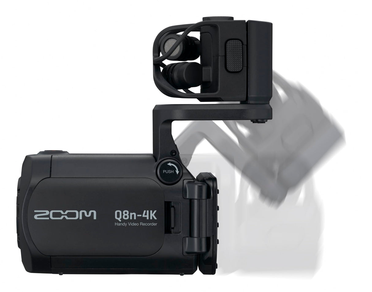Zoom Q8n-4K Grabadora de vídeo portátil. 4K HDR Video, micrófonos estéreo más dos entradas XLR, grabación de 4 pistas de audio, webcam, para grabaciones y streaming de música, podcasts y más