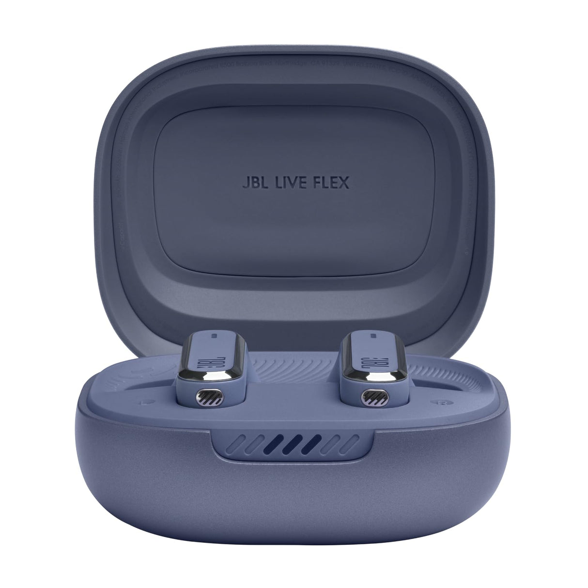 JBL Live Flex, Auriculares In Ear inalámbricos con estuche de carga inteligente, tecnología Bluetooth y de cancelación adaptativa de ruido, llamadas manos libres y hasta 40 horas de autonomía, azul