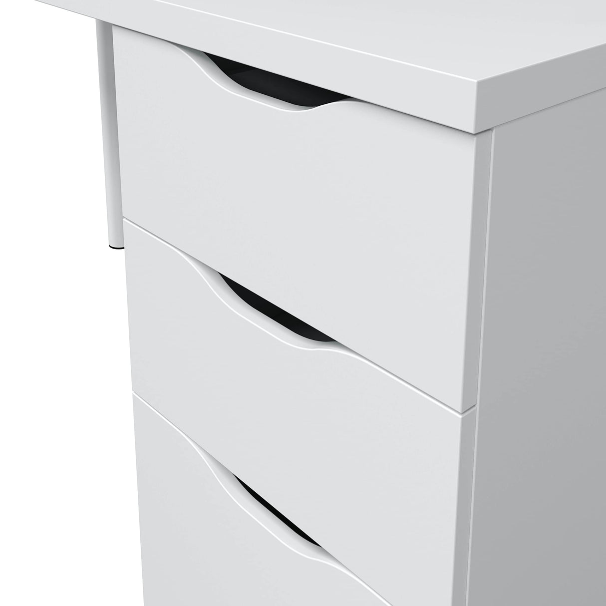 Habitdesign Mesa Ordenador Reversible con 2 Cajones y 1 Puerta, Mesa Despacho, Escritorio, Modelo Athena, Acabado en Color Blanco Artik, Medidas: 138 cm (Ancho) x 60 cm (Fondo) x 74 cm (Alto)