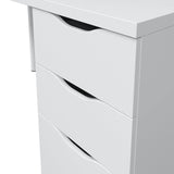 Habitdesign Mesa Ordenador Reversible con 2 Cajones y 1 Puerta, Mesa Despacho, Escritorio, Modelo Athena, Acabado en Color Blanco Artik, Medidas: 138 cm (Ancho) x 60 cm (Fondo) x 74 cm (Alto)
