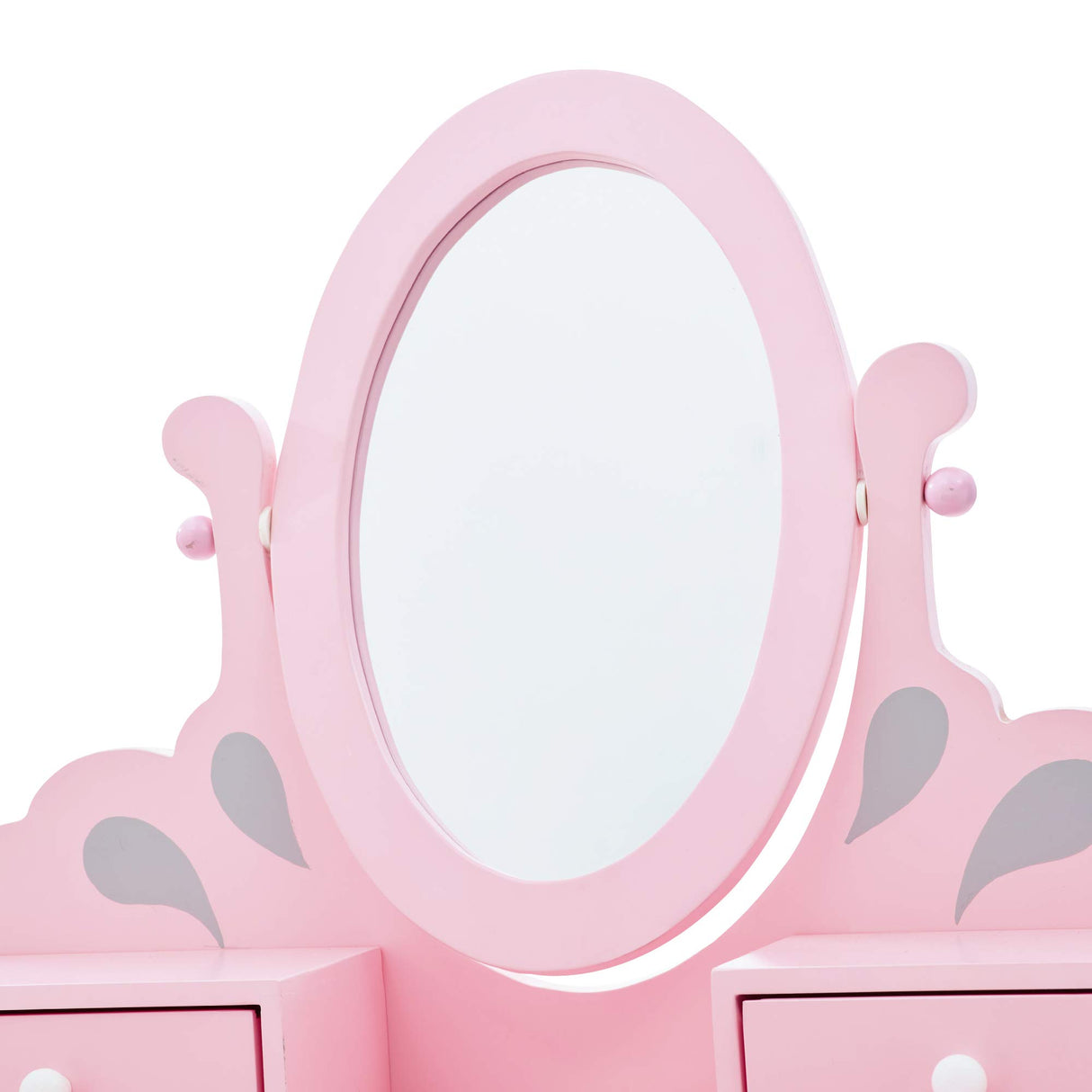 Fantasy Fields Teamson Kids 'Rapunzel' Tocador Rosa de Madera con Espejo y Taburete TD-12851A