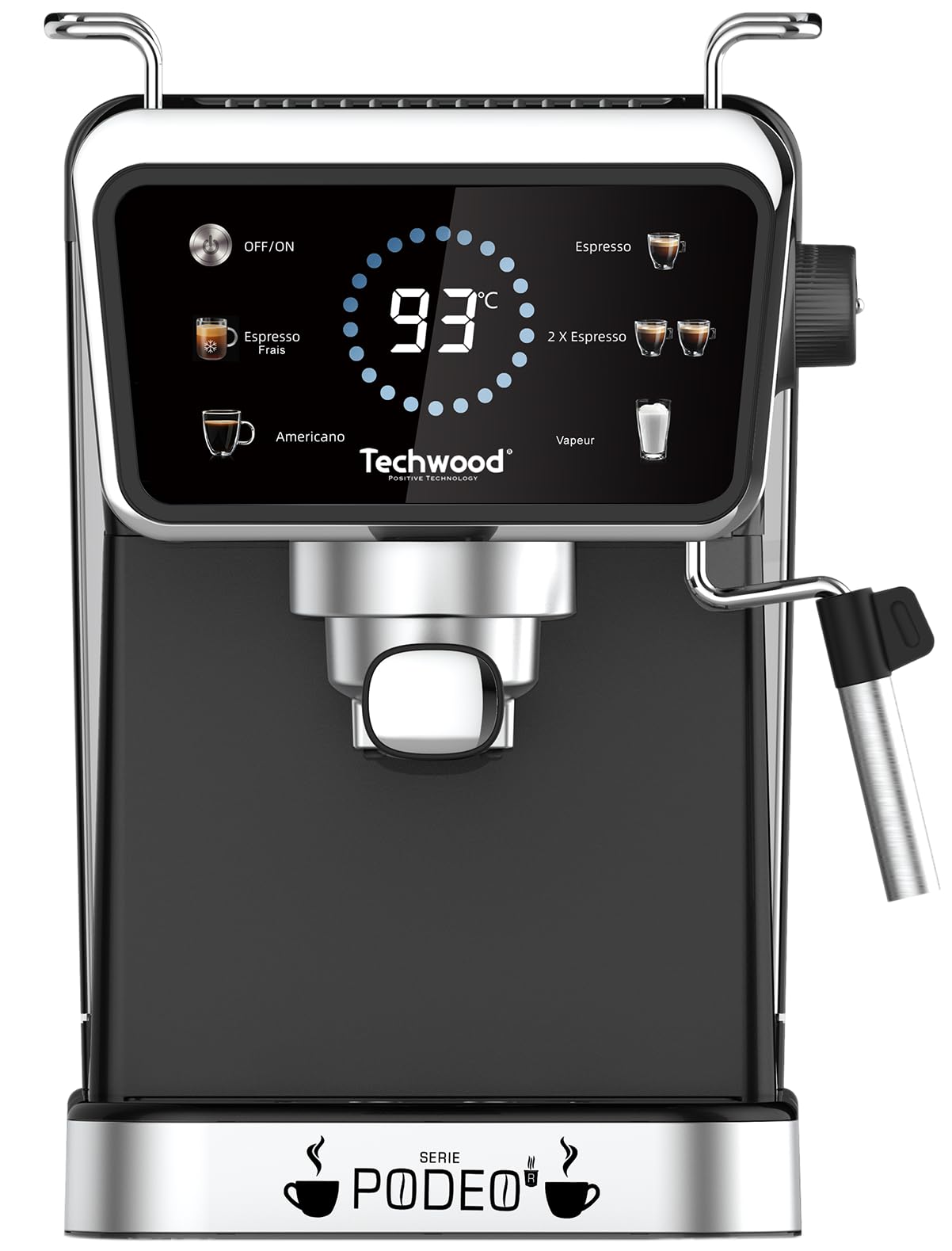 Techwood Máquina de café expreso TCA-1386EXN