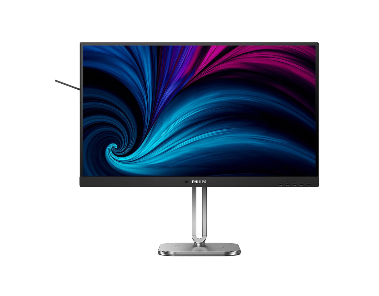 Philips 27B2N4500 - Monitor QHD de 27 Pulgadas, Altavoces, Altura Ajustable, sincronización adaptativa (2560 x 1440, 120 Hz, 2 HDMI 2.0, DisplayPort 1.2, concentrador USB), Color Negro y Gris