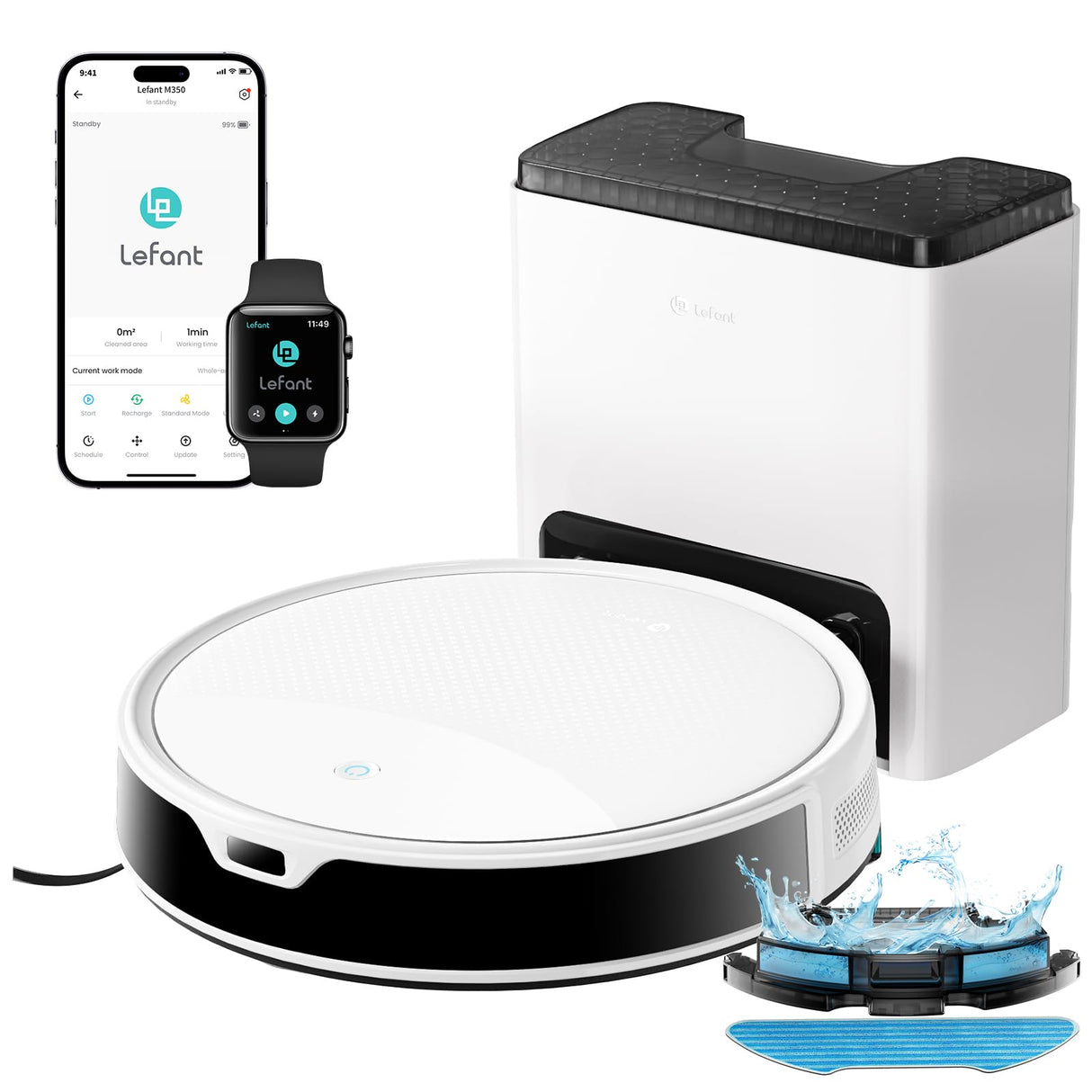 LEFANT M350 Robot Aspirador y Fregasuelos 1