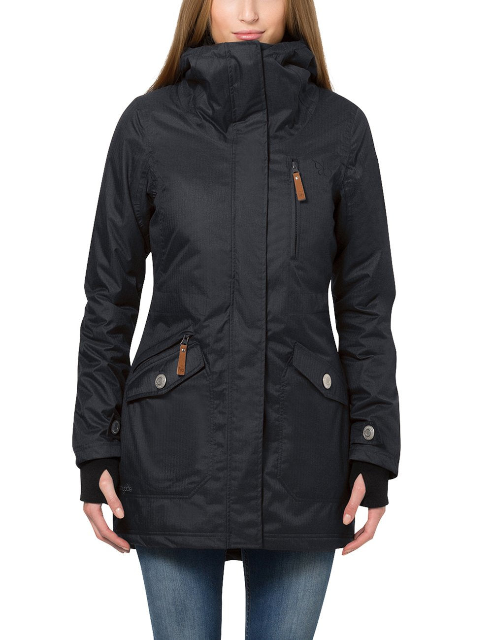 berydale BD100 Chaqueta, Negro, XXL para Mujer