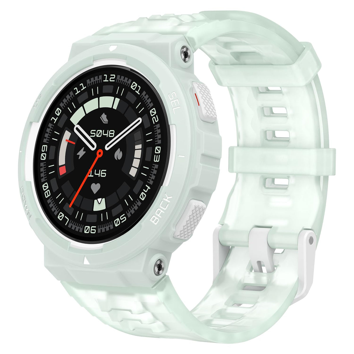 Amazfit Active Edge Smartwatch con diseño Deportivo y de Fitness Resistente y Elegante, GPS, Entrenador de Salud AI, Sport Outdoor, Entrenamientos y Ejercicio, 16 días de batería, 10 ATM