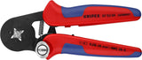 Knipex Alicate autoajustable para crimpar punteras huecas de acceso lateral bruñido, con fundas multicomponentes 180 mm (cartulina autoservicio/blíster) 97 53 04 SB