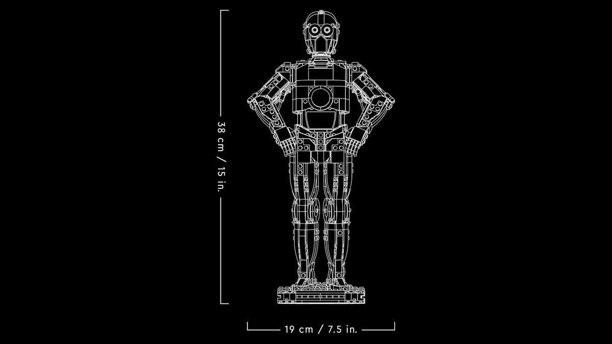 LEGO Star Wars 75398 C-3PO Figura de Droide - Kit de Maquetas para Adultos de Colección - Base, Placa Informativa y Minifigura - Regalo para Hombres y Mujeres Fans de la Saga