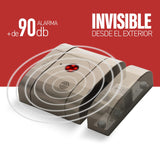 Cerradura electrónica invisible de alta seguridad int_LOCK BT. Acabado níquel mate.