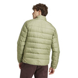 adidas Hombre Essentials 3-Stripes Light Down Jacket, TENT GREEN F16, XL