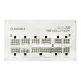 ENERMAX Revolution D.F. 12 ATX 3.1 PCIe 5.1 Fuente de Alimentación Ultracompacta de 850W 80 Plus Gold Cybenetics Platinum White, Totalmente Modular, 50% Semi-fanless, 600W 12V-2x6, ETV850G-W, Blanco