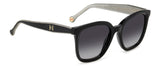 CAROLINA HERRERA Her 0225/G/S Gafas de Sol, Black Silver, 54 para Mujer