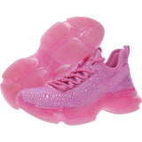 Steve Madden Maxima - Zapatillas Deportivas para Mujer, Diamantes de imitación de Color Rosa., 39 EU