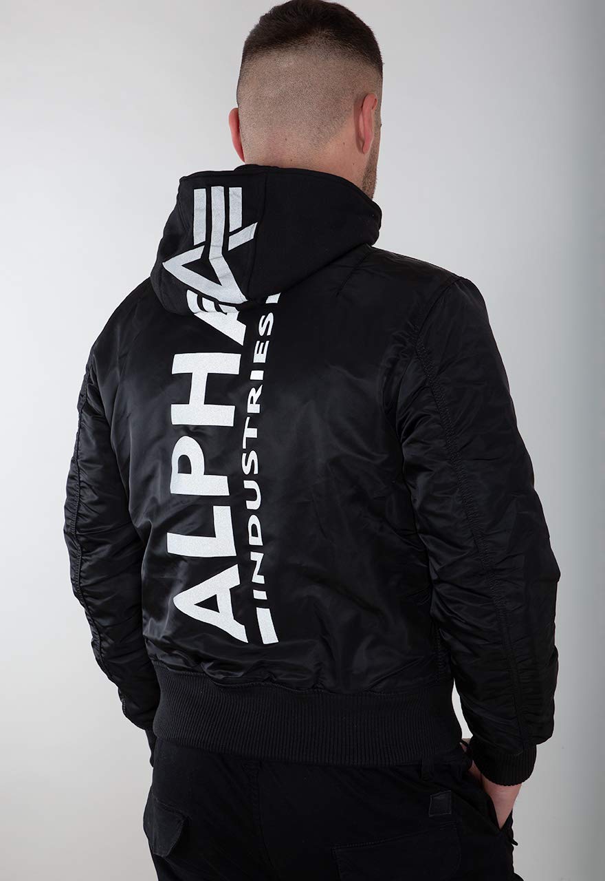 ALPHA INDUSTRIES MA-1 ZH Back Print jackets 128113 285-black/reflective