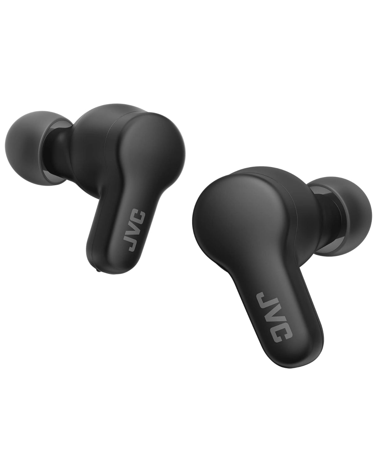 JVC Auriculares Inalámbricos Bluetooth Deportivos | Control Táctil | 3 Modos de Sonido | 24h de Batería | Bluetooth 5.3 | Almohadillas 4 Tallas XL a S | Resistente a Salpicaduras | Negro - HA-Z77T