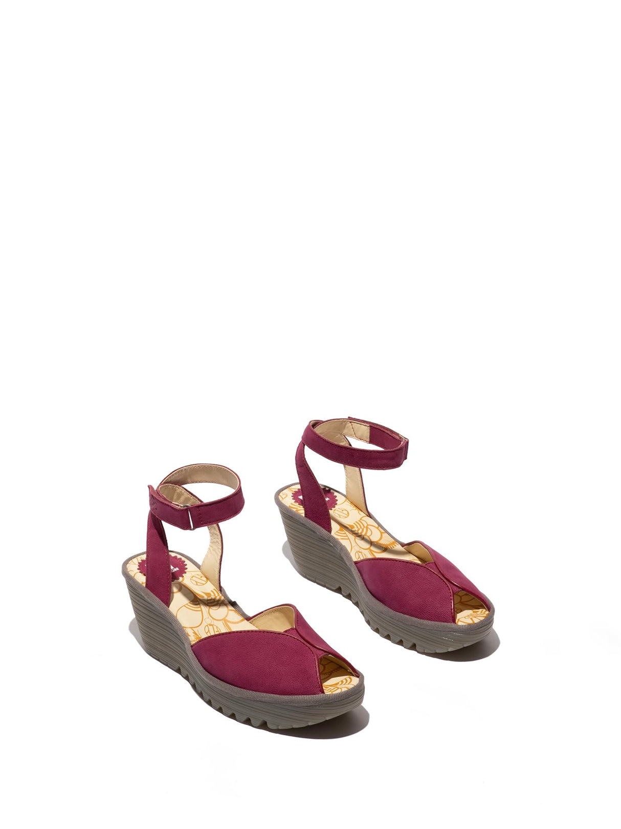 Fly London YAID552FLY, Sandalias Mujer, Berry, 41 EU