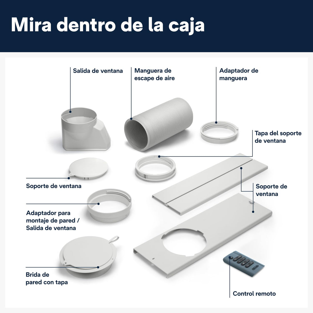 De'Longhi Pinguino PAC EX105+++, Aire Acondicionado Portátil con Tecnología EcoRealFeel, 10.000 BTU/h, 2,5kW, hasta 100m³, Función Deshumidificador y Ventilación, Clase A+++