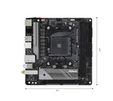 ASROCK B550M-ITX/AC AM4 DDR4 Retail, Micro ATX