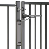 Locinox VERTICLOSE-2-ZILV Cierrapuertas Ajustable Verticlose 2 ángulo de Apertura 90°/180° Plata, Aluminio Plateado, Aluminium silberfärbig