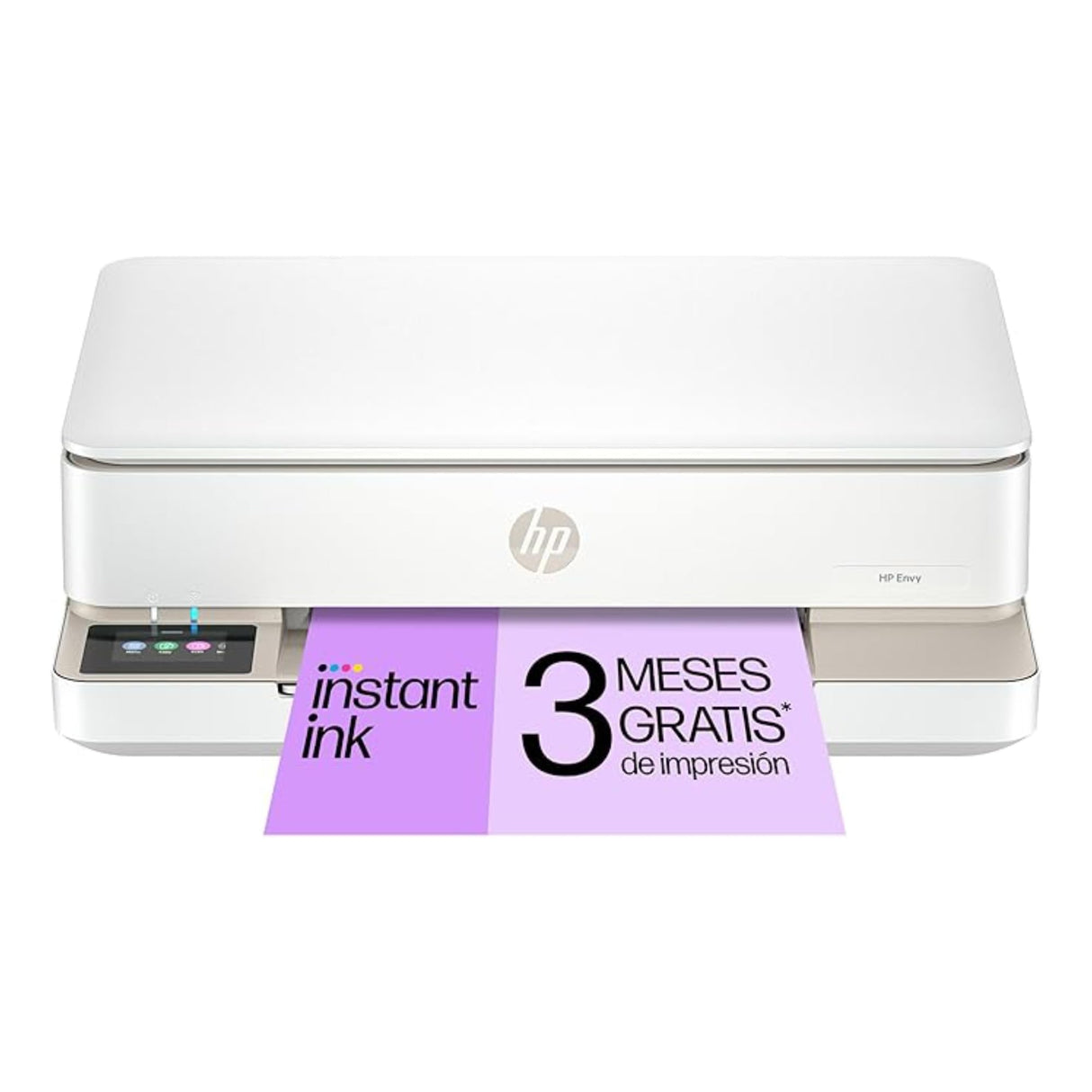 HP Envy 6120e 714L8B, Impresora multifunción de inyección de tinta A4 a color, Conexión Wi-Fi, Impresión a doble cara automática, hasta 10 ppm, 3 meses de impresión Instant Ink con HP+, Blanca