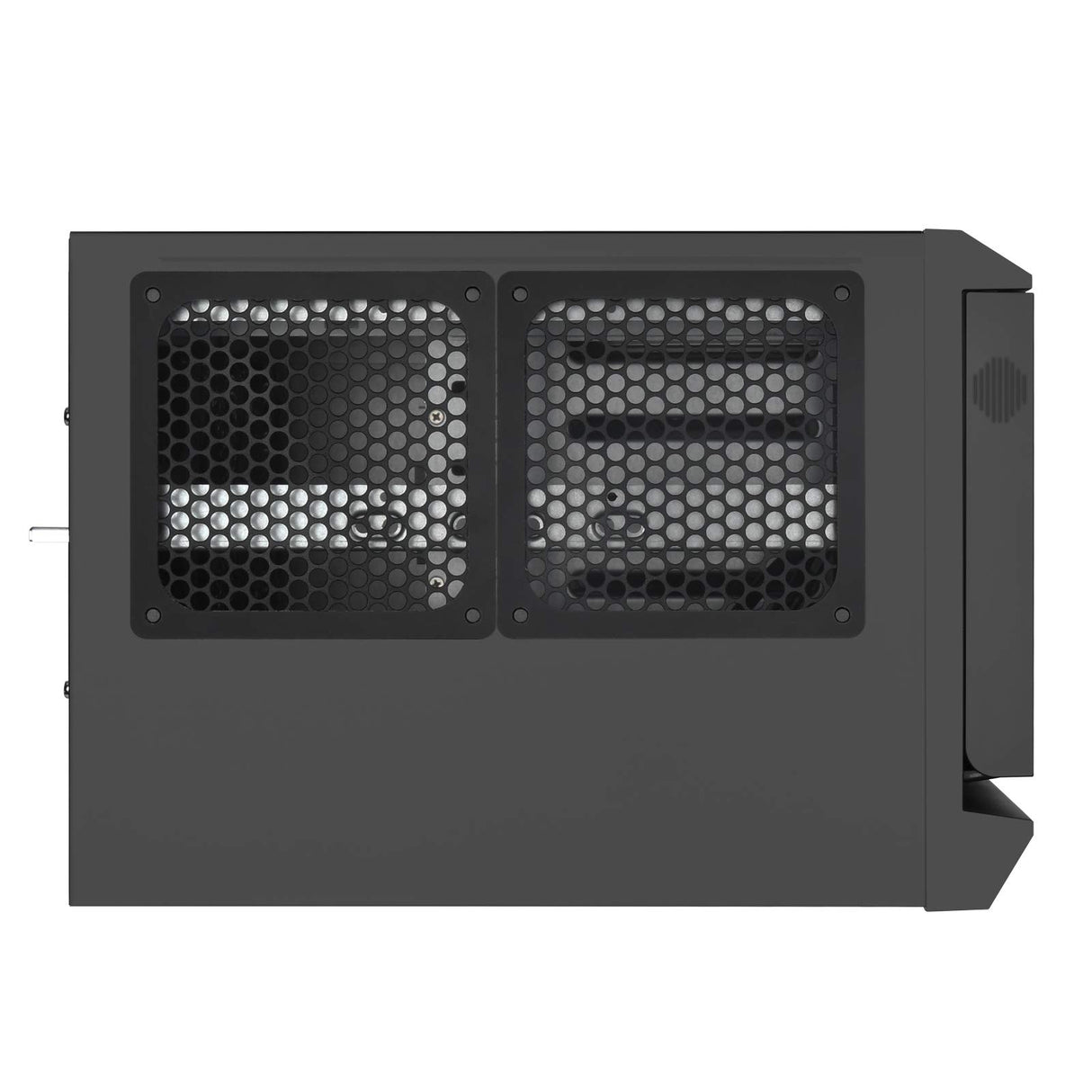 SilverStone Technology SST-CS381 v1.2 - Caja de Almacenamiento ATX Midi Tower para Ordenador, Interior Negro, Compatible con 8 bahías de Disco Duro de 3,5" o 2,5", Puerta Frontal con Cerradura, Negro