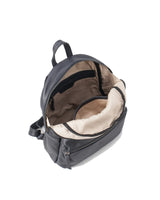 BIBA Bolso de Mujer de Cuero Genuino, Mochila Leather Jersey X JEX7L, Asa Larga, Cierre con Cremallera, Piel Bovina Legítima, Color Negro