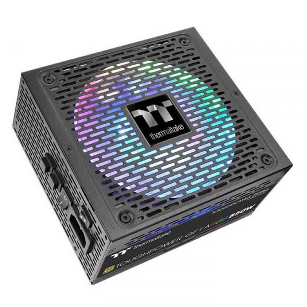 Thermaltake Toughpower GF1 850W ARGB | Fuente de alimentación para PC ATX | 80 Plus Gold | Totalmente Modular | Ventilador silencioso de 140 mm | Certificación UE | Negro