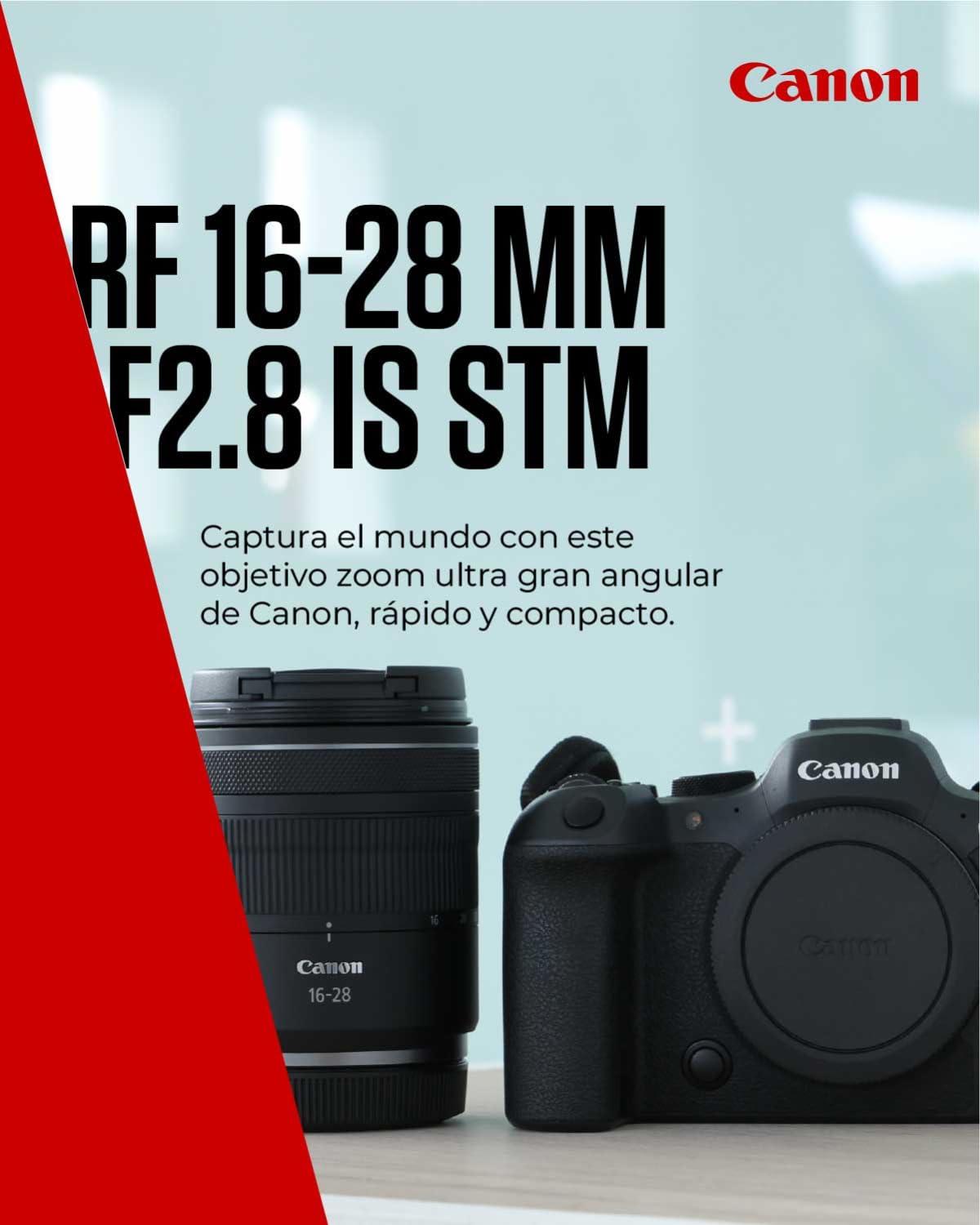 Canon Objetivo RF 16-28 mm F2.8 IS STM – Zoom Ultra Gran Angular, con Estabilizador de Imagen de 5,5 Pasos, Ideal para Paisajes y Viajes | Canon EOS R