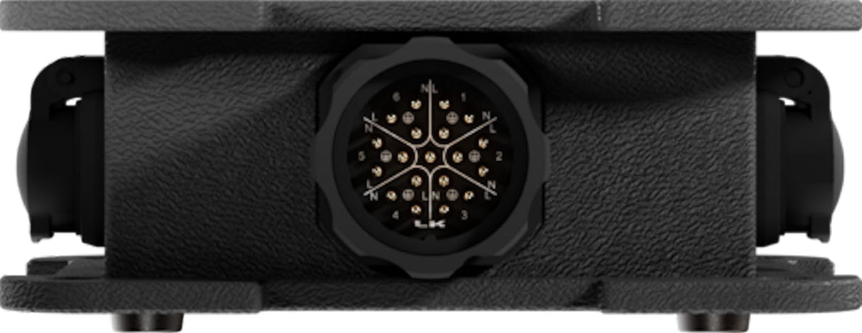 Power Turtle Multicore Box para distribución eléctrica compacta, extremadamente robusta que permite una reducción significativa del volumen