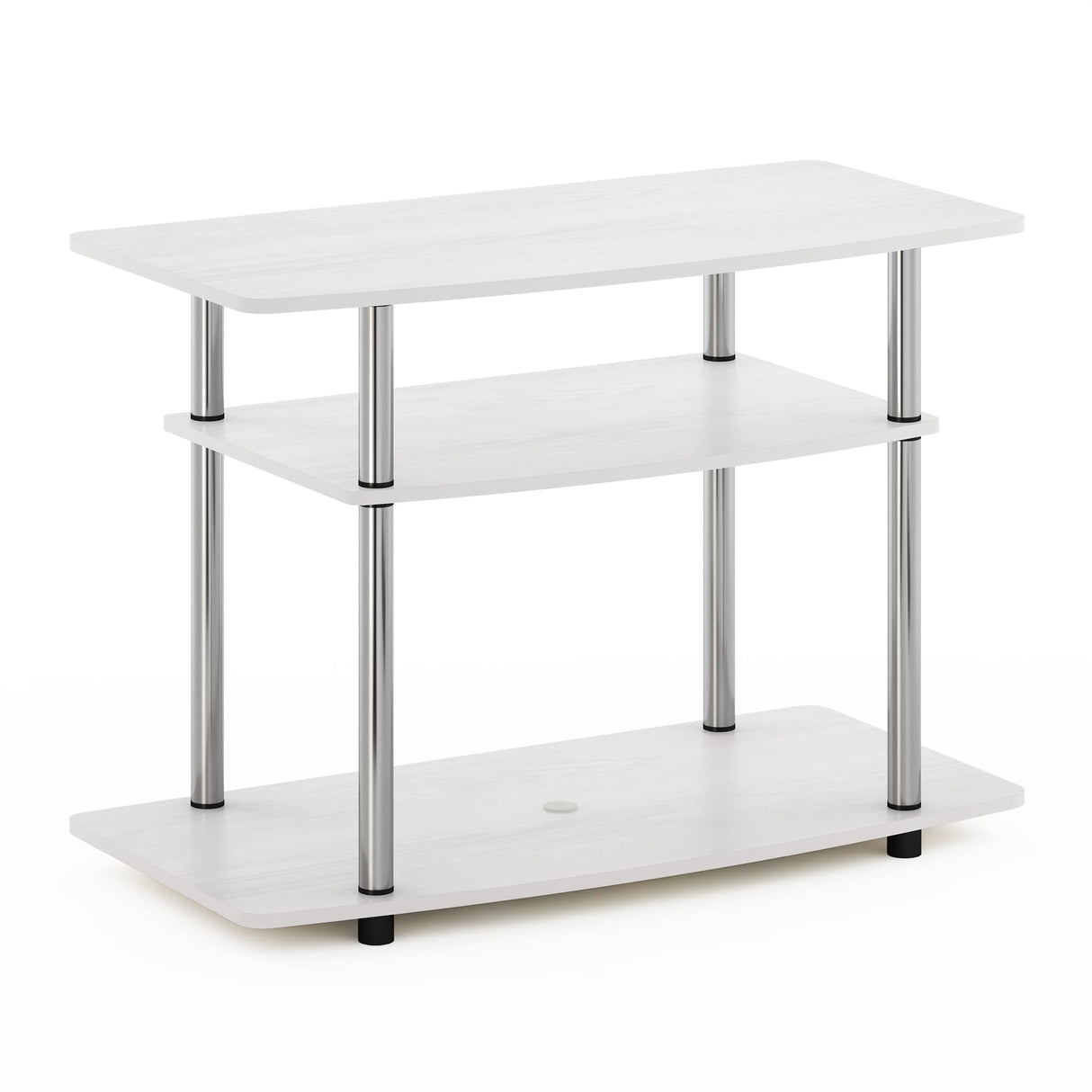 Furinno Econ Mueble TV de 3 Niveles sin Herramientas, Engineered Wood, Americano, 40.1 x 59.2 x 80cm