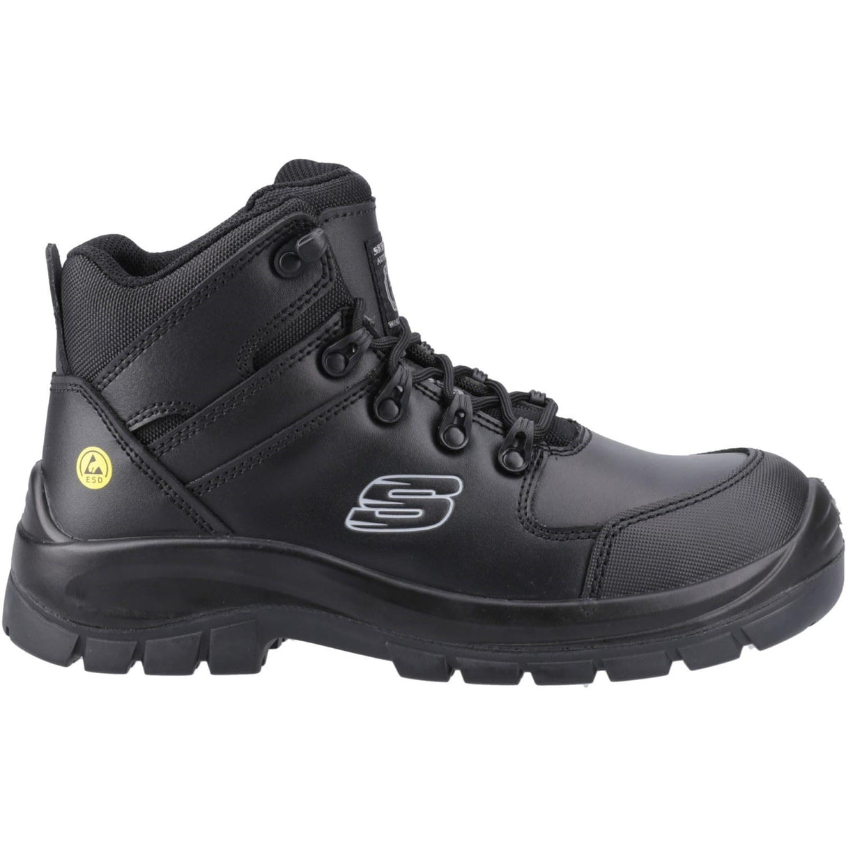Skechers Men's Trophus Kilram Construction Boot, Black, 44 EU