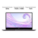 HUAWEI Matebook D14 - Ordenador Portátil Ultrafino de 14" FullHD (Intel Core i5-10210U, 16GB RAM, 512GB SSD, Intel UHD Graphics, Windows 10 Home) Space Grey - Teclado QWERTY Español
