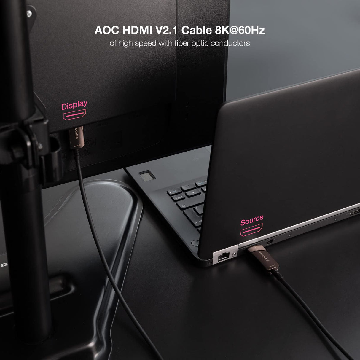 Nanocable 10.15.2130 - CABLE HDMI V2.1 AOC 8K@60HZ 4K@120HZ 48Gbps 30 M