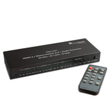 FeinTech VMS14201 HDMI 2.1 Matrix Switch 4x2 Conmutador 4K 120Hz 8K Ultra HD 4 en 2 Salidas Audio Extractror ARC Toslink SPDIF Downscaler para Xbox PS5 TV Monitor HDR VRR 40Gbps