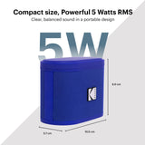 KODAK SOUNDBRIX - Lote de 2 Altavoces portátiles inalámbricos - Conexión de hasta 100 Altavoces - Dock magnético y Sonido Potente 5 W - 3 H de duración - Azul