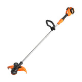 WORX Cortabordes a batería 40V Máx. (2x20V) | WG183E | Incluye 2 baterías 2Ah y Cargador Doble | Mango Ajustable | Doble Cabezal | Carrete de alimentación automática