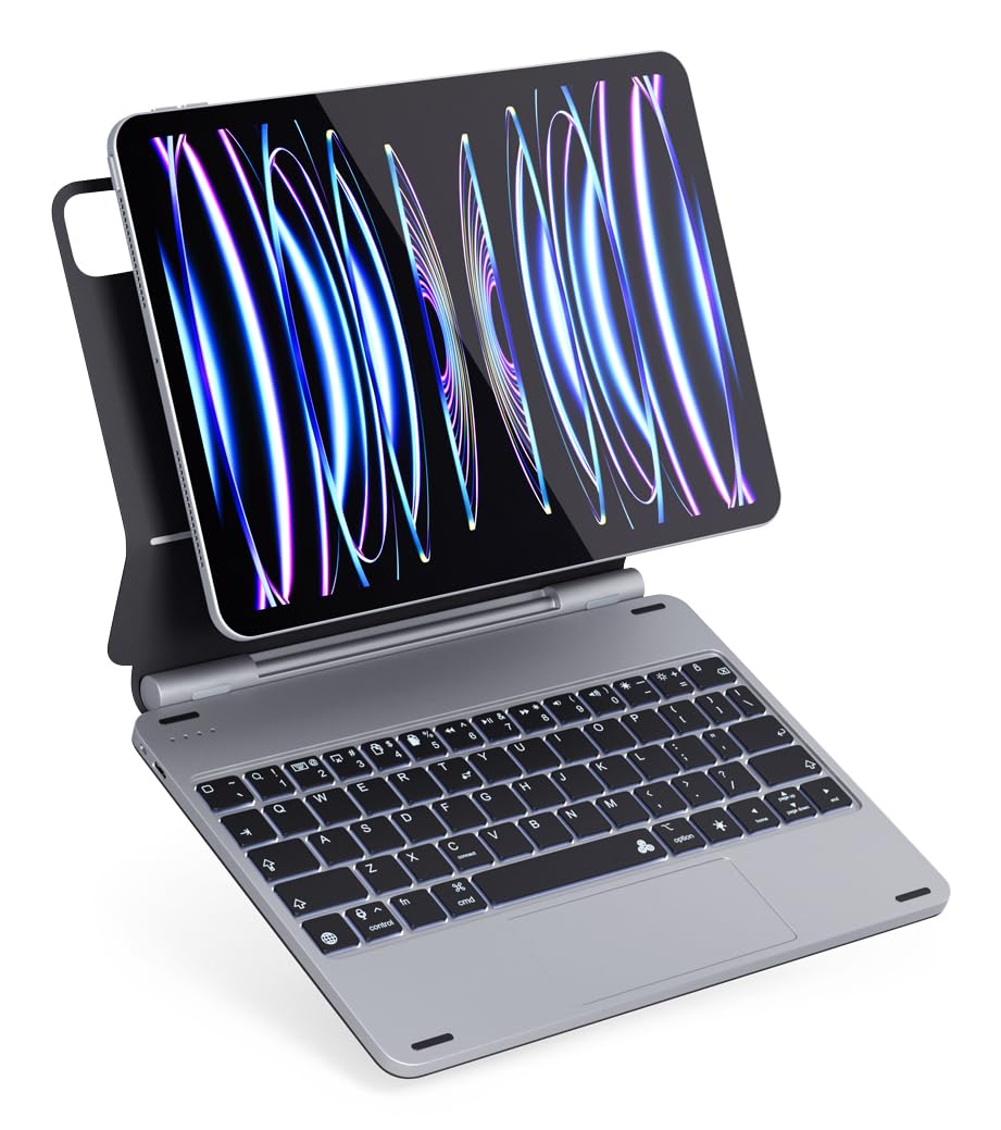 Epico Funda para Tablet Apple iPad Pro de 11 Pulgadas/iPad Air 10.9, 11 Pulgadas, Gris/Plateado