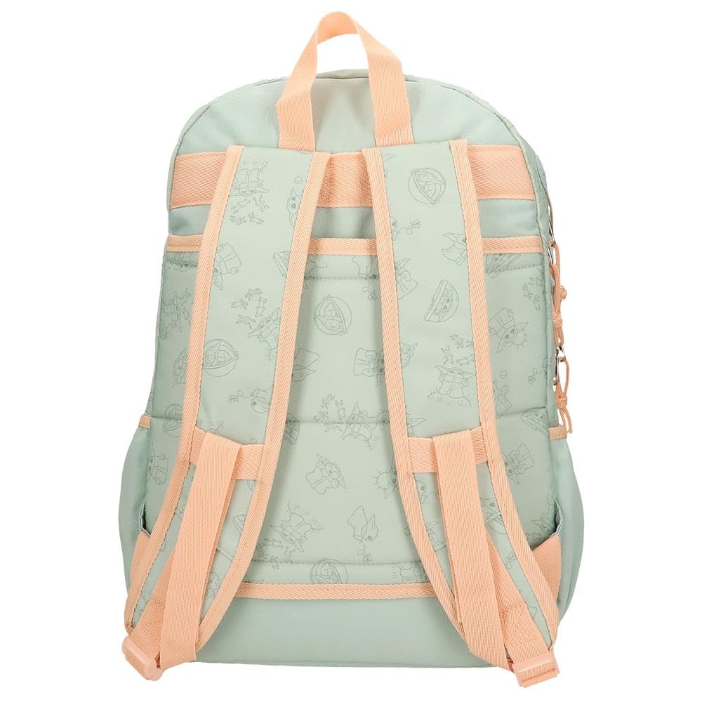 Joumma Star wars Grogu Mochila Escolar Verde 32x44x17 cms Poliéster 24,68L