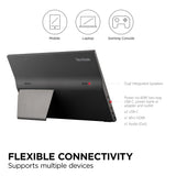 Viewsonic VA1655 47 cm (16 Inch) Portable Monitor (Full HD, IPS Panel, Mini-HDMI, 2X USB-C for Raspberry Pi/Xbox/PS4/PS5, Speakers) Black