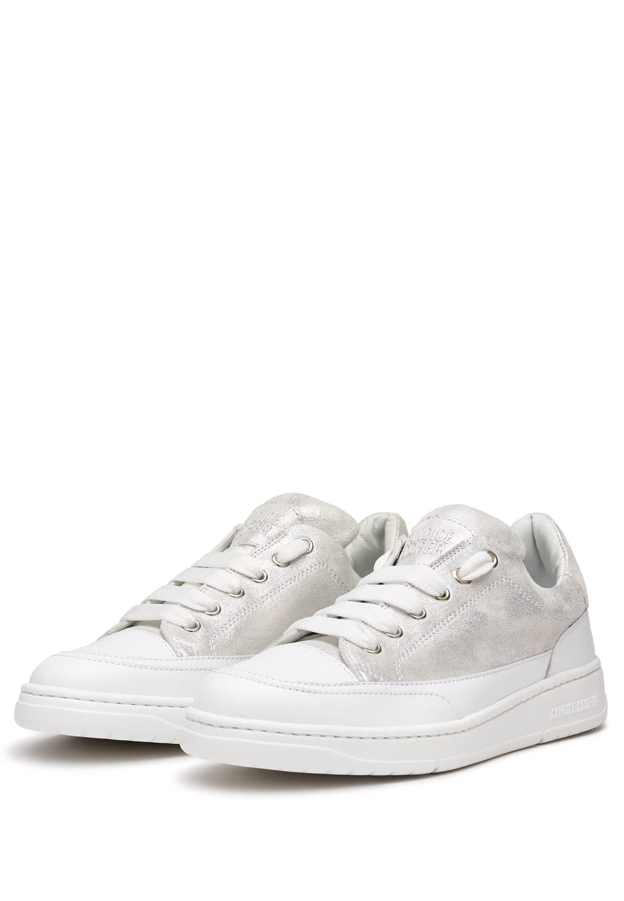 Candice Cooper VELANIE-Zapatillas Deportivas de Piel, Plateado 41